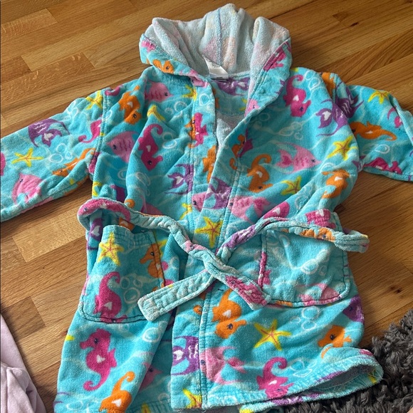 Colorful Sea Creature Kids Robe - Large - Picture 1 of 4